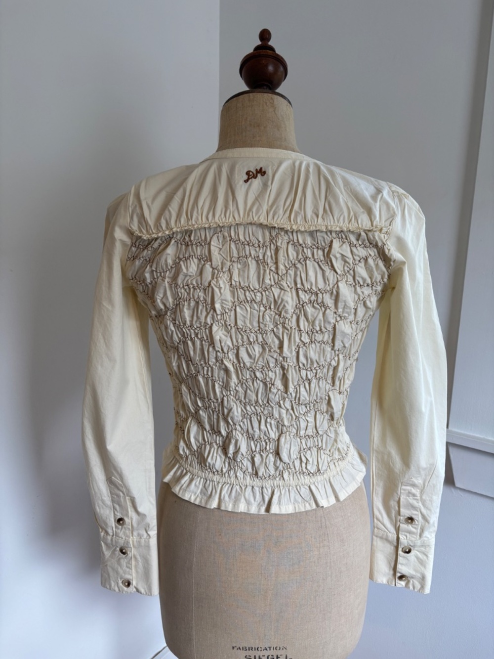 Damson Madder Cream Elliana Smocked Cardi Small NWOT - Picture 3 of 5